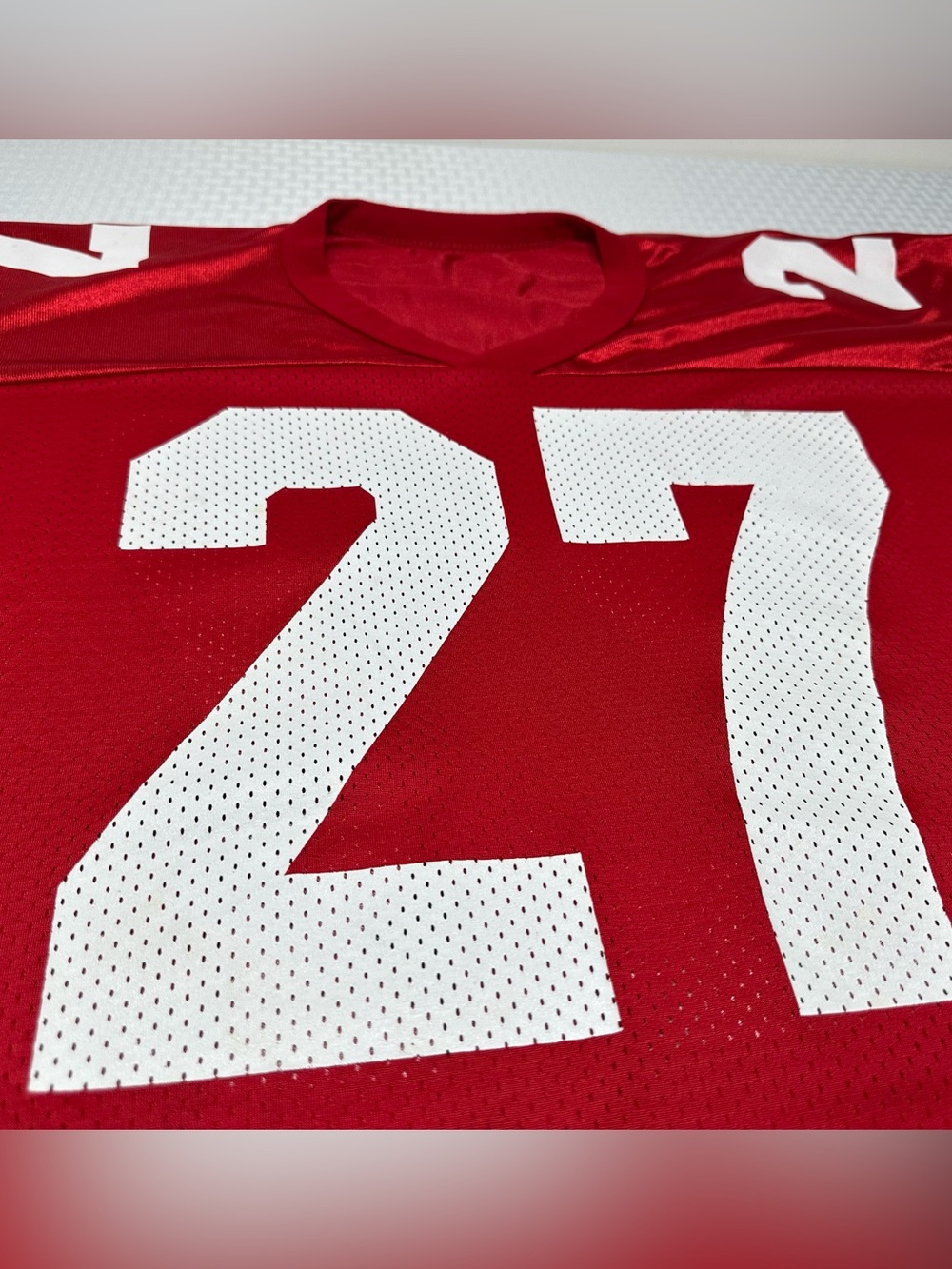 Vintage 90s Champion Ohio State Buckeyes Football Jersey #27 Eddie George Sz. 48